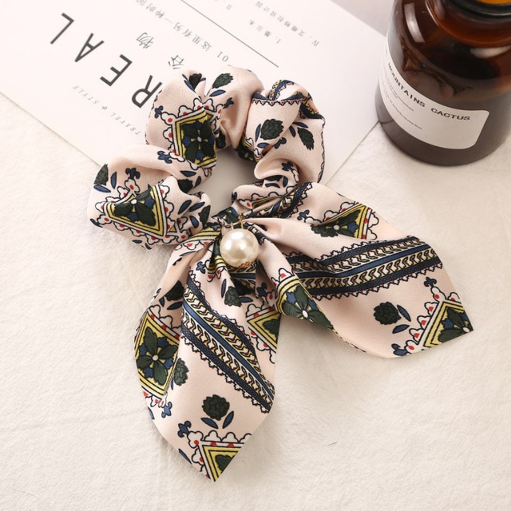 5 for $25 Scarf Bow Pony Tail Holder Scrunchie